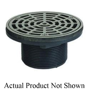 Adjustable On-Grade Floor Drain With Ring and Strainer, 2 in Outlet, MNPT Connection, ABS Drain redirect to product page