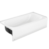 BOOTZ® 011-3364-00 Aloha Bathtub, Rectangle Shape, 60 in L x 30 in W, Right Drain, White