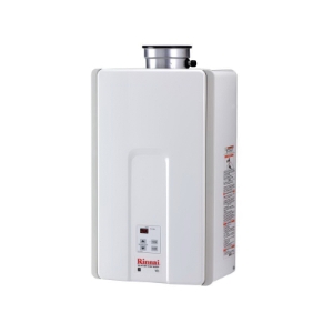 Rinnai® V75iP HE Series Tankless Water Heater, Natural Gas Fuel, 180000 Btu/hr, Indoor, Non-Condensing, 7.5 gpm, Direct Vent, 0.82, Residential