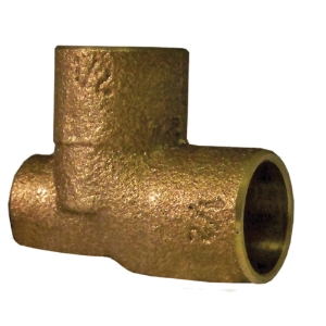 EPC 10056980 4714-B Baseboard Tee, 3/4 x 1/8 x 3/4 in, C x C x Female, Brass