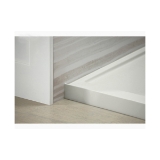 Kohler® 1-Piece Single Threshold Shower Base, Rely®, White, Center Drain, 36 in L x 42 in W x 4-3/16 in D
