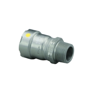 MegaPress®G 25116 Pipe Adapter, 1-1/4 in, Press x MNPT, Carbon Steel, Import