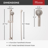 Pfister® LG16-500K Handheld Shower Slide Bar Kit, Brushed Nickel