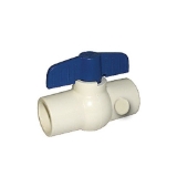 LEGEND 202-425 S-606 Compact Ball Valve With Drain, 1 in Nominal, Solvent End Style, CPVC Body, Full Port
