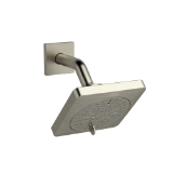 RIOBEL 343BN Cross Collection Showerhead Shower Calliano Adjustable, 2 gpm Min, Brushed Nickel