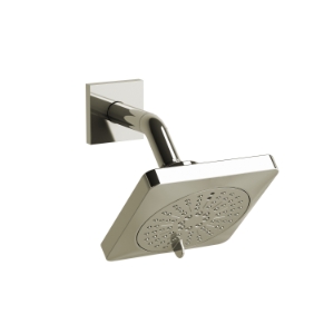 RIOBEL 343PN Cross Collection Showerhead Shower Calliano Adjustable, 2 gpm Min, Polished Nickel