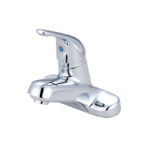 OLYMPIA L-6161H Lavatory Faucet, Elite, Polished Chrome, 1 Handle, 1.5 gpm Flow Rate