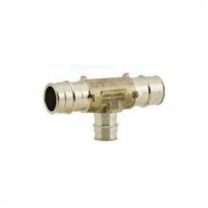 Uponor LF4701150 Reducing Tee, 1 x 1 x 1/2 in Nominal, ProPEX® End Style, Brass