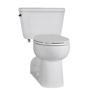 NIAGARA BARRON™ C44.392.01 ADA Height Back Outlet Toilet, Elongated Bowl, 17 in H Rim, 1.28 gpf, White, Left Hand Trip Lever