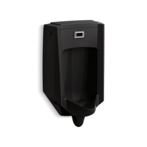 Kohler® 2590-7 Bardon™ Touchless Washdown Urinal, 0.5 gpf Flush Rate, Rear Spud, Wall Mount, Black