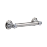 DELTA® 41612 Traditional Decorative Grab Bar, 12 in L x 1-1/4 in Dia, Chrome, Zinc