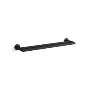 Kohler® 78375-BL Components® Double Towel Bar, 24 in L Bar, 2-3/8 in OAH x 6-1/4 in OAD, Metal, Matte Black