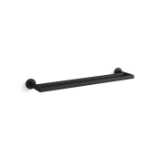 Kohler® 78375-BL Components® Double Towel Bar, 24 in L Bar, 2-3/8 in OAH x 6-1/4 in OAD, Metal, Matte Black