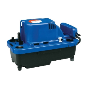 Little Giant® NXTGen™ 554530 VCMX-20 Automatic Condensate Removal Pump, 84 gph Flow Rate, 1-1/8 in Inlet x 3/8 in OD Barbed Outlet, 21 ft Shutoff Head, 93 W Power Rating
