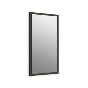 Kohler® 99664-1WC Jacquard™ Framed Mirror, Rectangular Shape, 34-1/2 in L x 19-1/2 in W, Felt Gray