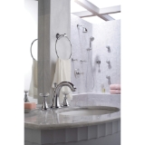 GROHE 25074000 Roman Tub Filler, Kensington®, 13.2 gpm, StarLight® Polished Chrome, 2 Handles, Traditional