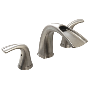 DELTA® 35708LF-SS Nyla 2 Handle Widespread Bathroom Faucet, Stainless
