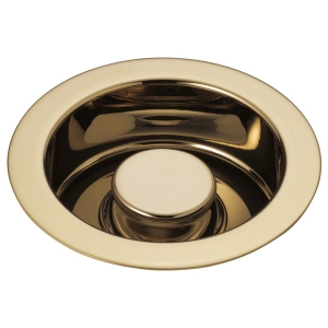 Brizo® 69070-PG Rook® Kitchen Disposal and Flange Stopper, 4-1/2 in Nominal, 4-1/2 in OAL, Brass, Polished Gold