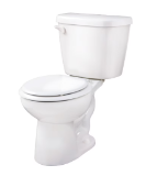 Gerber® GMX20902 2-Piece Toilet, Maxwell®, Round Bowl, 12 in Rough-In, 1.6 gpf Flush Rate, White