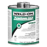 Weld-On® 16164 FlowGuard Gold® Green, Medium Bodied, Fast Setting, CPVC Solvent Cement, 1/2 pint