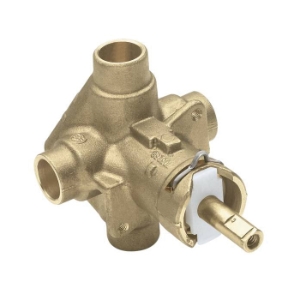 Moen® 2520 M-Pact® Rough-In Valve, 1/2 in C Inlet x 1/2 in C Outlet, Brass Body