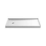 Kohler® 1-Piece Single Threshold Shower Base, Rely®, White, Left Hand Drain, 60 in L x 32 in W x 4-11/16 in D
