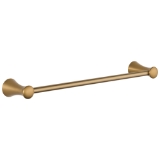 DELTA® 73818-CZ Lahara® Towel Bar, 18 in L Bar, 3-3/4 in OAD x 2 in OAH, Brass, Champagne Bronze