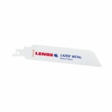 Lenox® Lazer® Shatter Resistant Straight Reciprocating Saw Blade, 6 in L x 1 in W, 18, Steel Body, Universal Tang
