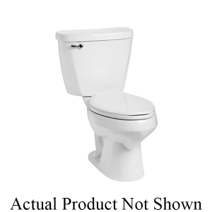 Mansfield® 382 Summit™ EL Toilet Bowl Only, White, Elongated Shape, 12 in Rough-In, 14-5/8 in H Rim, 2 in Trapway
