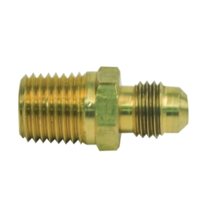 BrassCraft® 48-4-4 48 Series Adapter, 1/4 in Nominal, Flare x MNPT, Brass