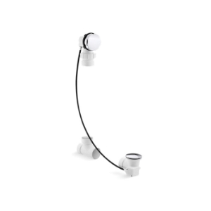 Kohler® 7214-CP Clearflo Cable Bath Drain, Less Pvc Tubing, Polished Chrome