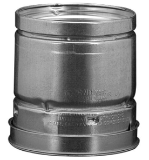 Hart & Cooley® by Duravent 016103 RP Series Round Gas Vent Pipe, Steel/Aluminum, 4 in ID x 4-1/2 in OD Dia x 24 in L, Galvanized