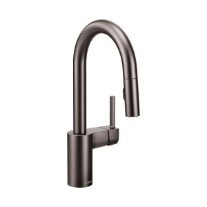 Moen® 5965BLS Align™ Pulldown Bar Faucet, 1.5 gpm, Black Stainless, 1 Handle, 1.5 gpm