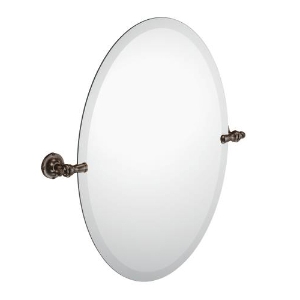 Moen® DN0892ORB Tilting Mirror, Gilcrest®, Oval, 23.87 in Dia x 26 in L x 2.97 in W, Oil Rubbed Bronze