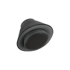 Kohler® 28238-NKE-B Moxie® Showerhead and Wireless Speaker, 2.5 gpm Max Flow, 1 Spray, Wall Mount, 5-3/4 in W x 5 in D x 5-3/4 in H Head, Matte Black