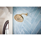 Brizo® 87498-GL Levoir™ Showerhead, 1.75 gpm Min, 4 Sprays, 6-7/8 in Dia Head, Luxe Gold