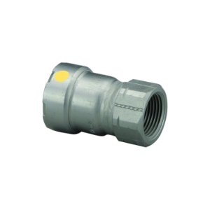 MegaPress®G 25616 Pipe Adapter, 1-1/2 x 1 in, Press x FNPT, Carbon Steel, Import