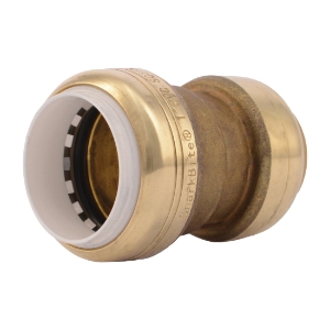 SharkBite™ UIP4020 Transition Coupling, 1 in Nominal, CTS x PVC End Style, Brass