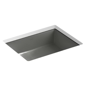 Kohler® 2882-58 Verticyl® 19-3/4 in Rectangular Undermount Bathroom Sink, Thunder Grey