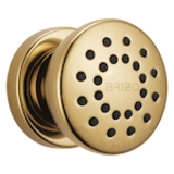 Brizo® 84110-PG Body Spray, 1.75 gpm Max Flow, Round Head, Surface Mount, Polished Gold