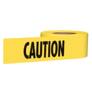 Milwaukee® Empire® 77-1001 Premium Barricade Tape, Yellow, 1000 ft L x 3 in W, Caution/Caution Legend, Plastic
