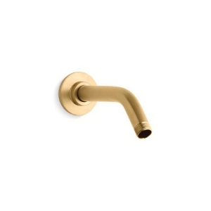 Kohler® 7397-2MB MasterShower™ Shower Arm and Flange, 7-1/2 in L x 2-3/4 in W Arm, Vibrant® Brushed Moderne Brass