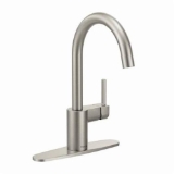 Moen® 7365SRS Kitchen Faucet, Align™, 1.5 gpm Flow Rate, High-Arc Spout, Spot Resist™ Stainless, 1 Handle