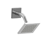 RIOBEL 384C Cross Collection Rain Showerhead Slim Ultra, 2.0 gpm Flow Rate, Chrome