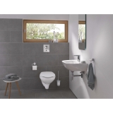 GROHE 40689001 Essentials Toilet Paper Holder, 119 mm H, Metal, Polished Chrome