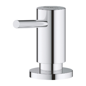 GROHE 40535000 Cosmopolitan Soap Dispenser, StarLight® Chrome, 15 oz Capacity, Deck Mount, Brass