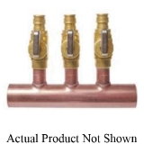 Sioux Chief PowerPEX® BranchMaster™ 672WV0844 Manifold with Ball Valve, (8) 1/2 in Outlets, Copper