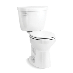 Kohler® 31589-0 Cimarron® Comfort Height® Chair Height Toilet Bowl, White, Round Front Shape, 12 in Rough-In, 6-5/8 in H Rim, 2-1/8 in Trapway