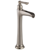 Brizo® 65461LF-NK Vessel Lavatory Faucet, Rook®, Commercial, 5-7/16 in Spout, 10-1/4 in H Spout, Luxe Nickel, 1 Handle