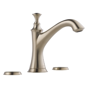 Brizo® 65305LF-BNLHP Baliza® Widespread Lavatory Faucet, Commercial, 1.5 gpm Flow Rate, 4-5/16 in H Spout, 6 to 16 in Center, Brushed Nickel, Pop-Up Drain